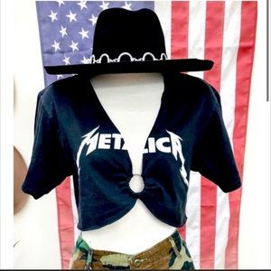 Vintage Metallica crop